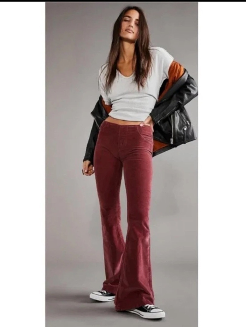 We the Free Pull On Corduroy Flare Jeans Sz 29